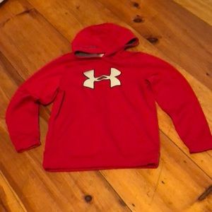 Under Armour boys sweatshirt. Youth Large. Red.